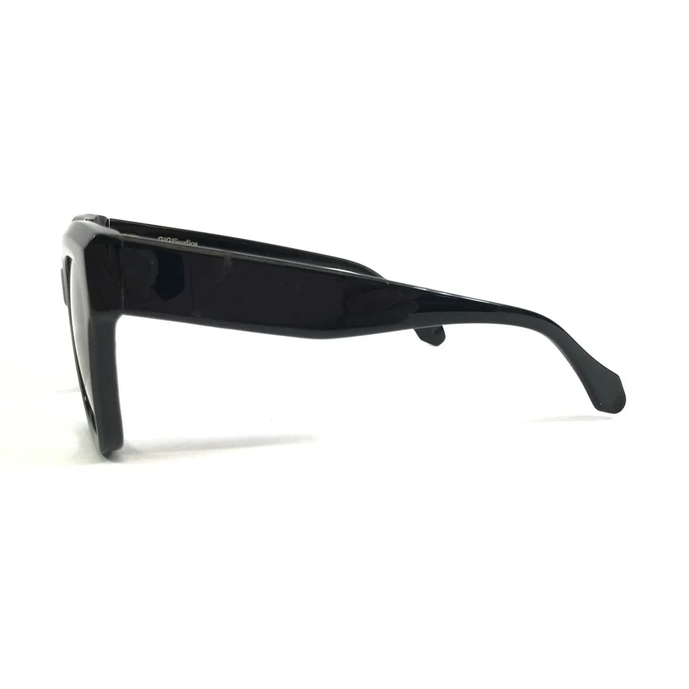 Gigi Studios Sunglasses ALTEA 6789/1 Shiny Black Frames with Red Gradient Lenses